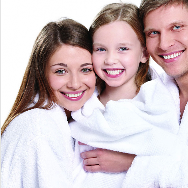 Elegant Dobby Bathrobes Border Embroidery Terry Velvet Yarn Dyed Product