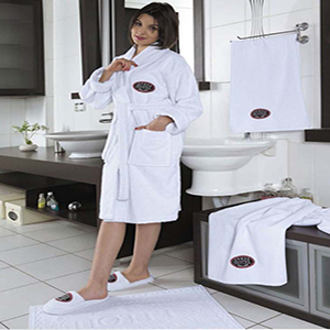 Hotel logo Sauna Spa hammam towel bathrobe slipper bathmat sauna peshtemal skirt Producer exporter