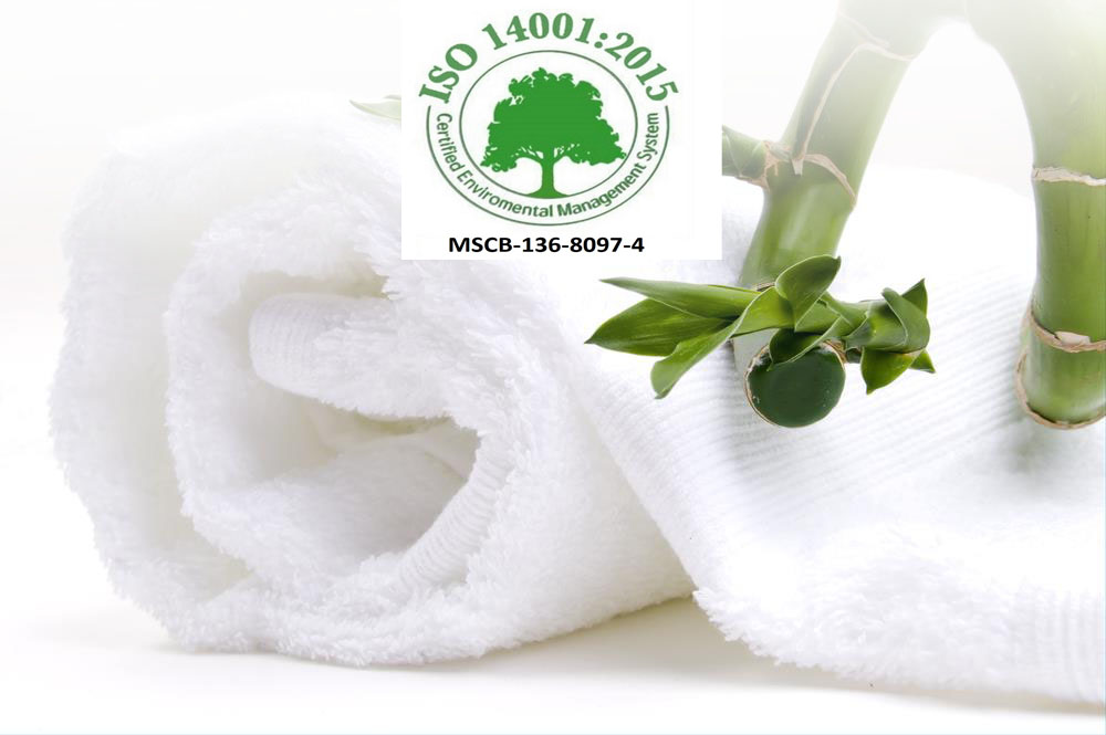 ISO 14001 STANDARDS TOWELS BATHROBES BATHMATS PRODUCING MANUFACTURING EXPORTING